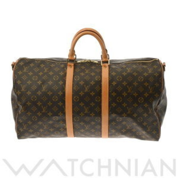 Louis Vuitton Monogram Keepall Bandouliere Brown Canvas Boston Bag - Picture 1 of 9